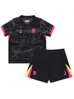 Chelsea Ausweichtrikot für Kinder 2024-25 Kurzarm (+ Kurze Hosen)